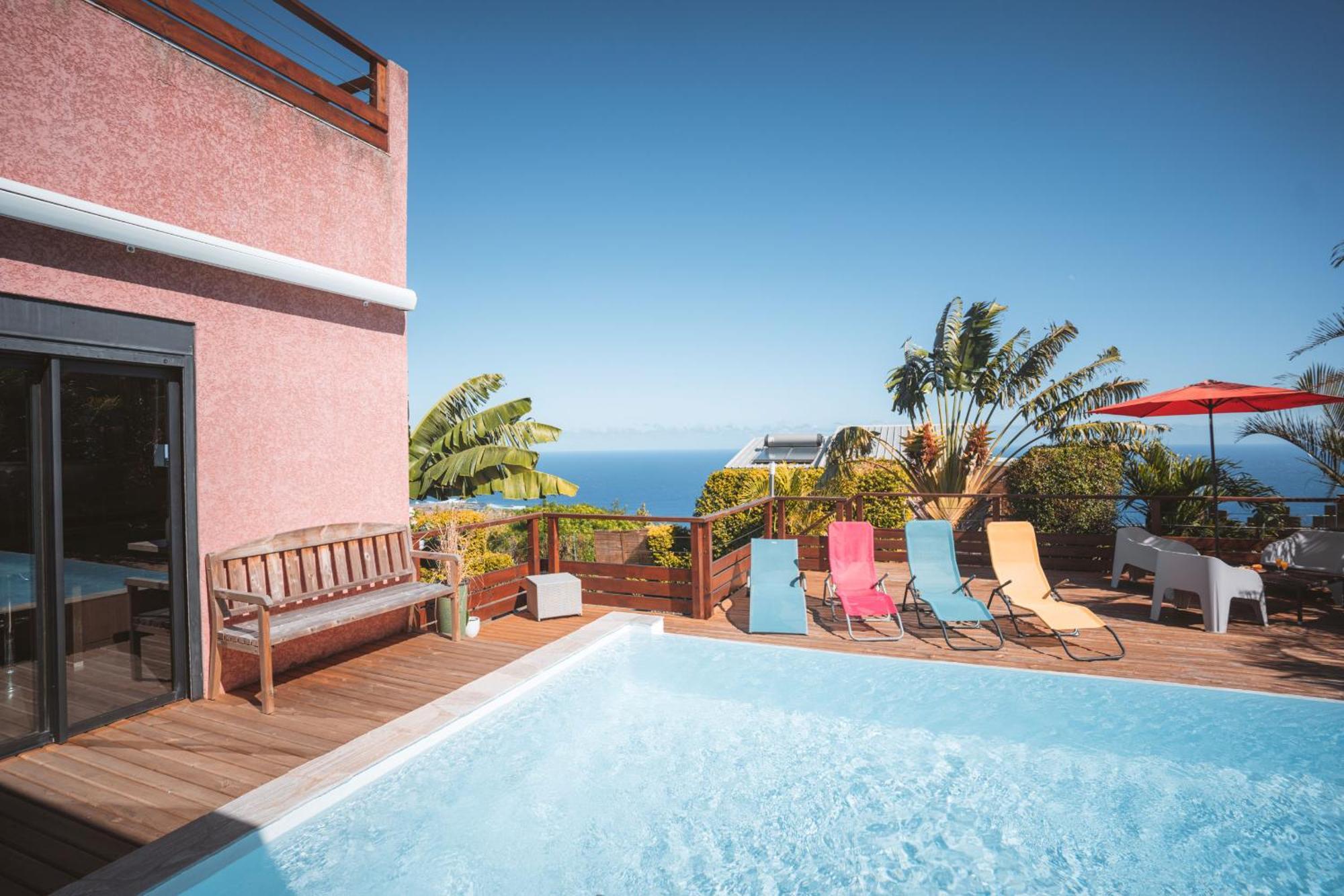 Villa Sunset St Leu, Avec Sa Vue Plongeante Sur La Mer Сен-Лё Экстерьер фото